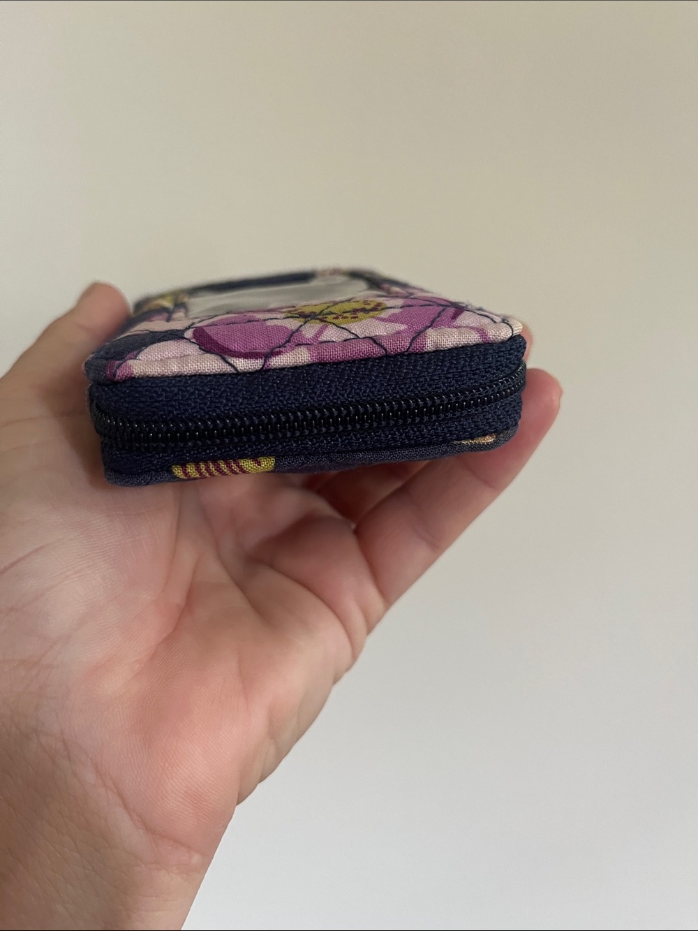 Vera Bradley Plumb Petals Nightingale Patterns Compact Wristlet Wallet - Picture 8 of 10